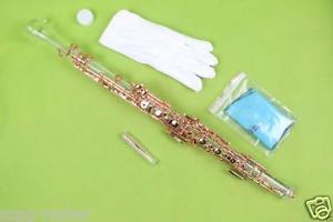 Professional concert Crystal body semiautomatic oboe gold-plating C key #1553