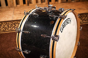 GRETSCH DRUMS 24x14 Broadkaster Bass Drum (Vintage Build) Anniversary Sparkle