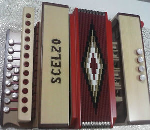 Organetto SCELZO 4 Bassi semilav.-senza voci e kit cinte- NUOVO da assemblare