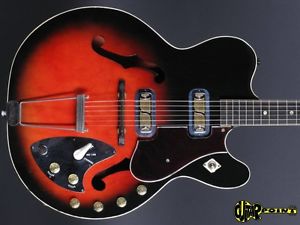1961 Harmony Vibrajet H66  -  Redburst   (Made in USA)