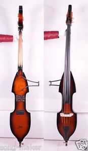 3/4 new Folded Electric Upright Double Bass Finish Solid wood Powerful Sound