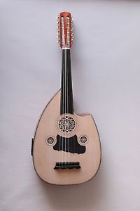 ELECTRO-ACOUSTIC CUTAWAY OUD With Guitar Pegs - SANDI PRODUCTION