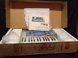 1981 Moog Source Synthesizer Vintage Analog Membrane Pad Sequencer W/Box+Inserts
