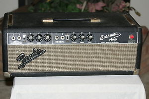 Vintage 67 Fender Bassman 50 Blackface Tube Guitar Amp Head