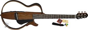 Yamaha SLG200S Silent Acoustic Electric Guitar Steel String Natural Finish w Bag