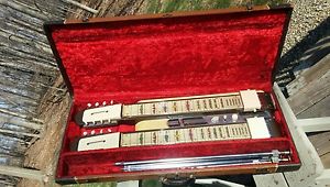 Early National Double Neck Steel Guitar