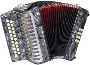Scarlatti NERO G/C MELODEON,Squeezebox,Ideal für Französisches Melodien. Von