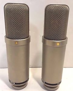 2 Rode NTK Tube Condenser Microphones Shockmount & Siemens 6922 W. Germany Tubes