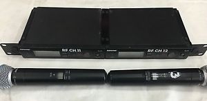 Lot 2 Shure SLX4 Set Wireless Receiver+ BETA58A Microphones Combo! J3 572-596MHz