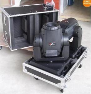 4PC Brand New DMX 575 SPOT MOVING HEAD +2 Dual Flight Cases Free Sea Shipping