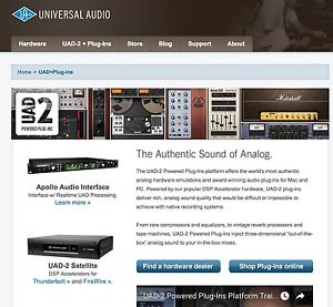Universal Audio UAD-2 Plugins - Apollo & Satellite ($6,077 VALUE!) - WILL TRADE