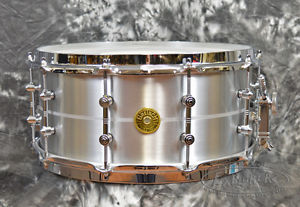 Gretsch Solid Aluminum USA Custom 6.5 x 14 Snare Drum with Tube Lugs