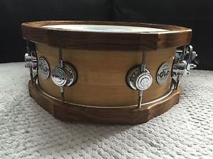 DW COLLECTORS 13 X 6 BAMBOO STAVE SHELL SNARE WITH GURU WOOD HOOPS