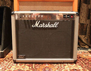 Vintage 1987 1988 Marshall JCM 25/50 2558 2x12 50w Silver Jubilee Amplifier