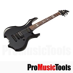 ESP Forest GL-F STD BK - George Lynch *NEW* 45mm nut - Tribal Inlay - blk gt