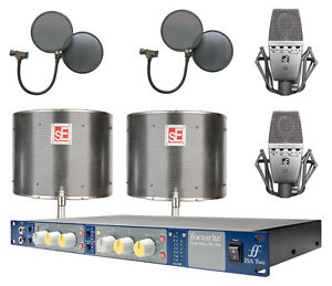 Focusrite ISA Due una sE Electronics T2 Titanio Stereo Registrazione Pacchetto