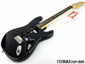 American Standard Fender Strat BODY HARDWARE NECK+TUNERS Stratocaster Black