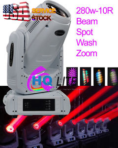 10R 280W Beam Spot Wash Zoom 4in1 Moving Head Lighting for DJ Disco Stage Party