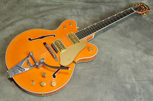 GRETSCH G6120DC Chet Atkins Double Cutaway w/HardCase FreeShipping Used #G341