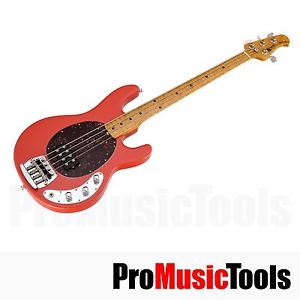 Music Man USA Classic Stingray 4 - Coral Red MN Birdseye *LIKE NEW* bass