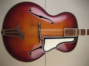 HEINRICH MORITZ SCHUSTER,  "HEMOSCH"  DDR  Vintage Jazzgitarre