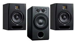 ADAM F7 and SUB7 2.1 Studio Actif Surveillance Pack (NEUF)