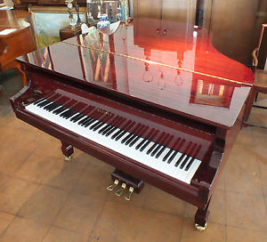FALCONE GF-62 Ribbon Striped Mahogany BABY GRAND PIANO Free Delivery in 75 miles