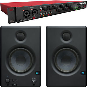 Focusrite Scarlett 18i20 Recording Interface + Presonus Eris E4.5 Studio Monitor