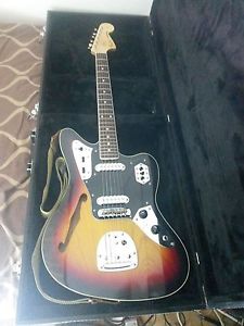 Fender Special Edition Jaguar Thinline Sunburst Guitar( Made in Japan)