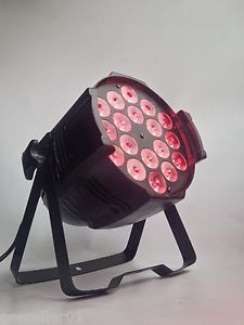 4X 18PCS*18W (RGBWA UV 6-in-1) LED Par Light 10CH DMX Stage Lighting Party Disco