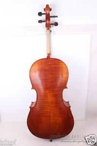 4/4 Cello Aged Flame Maple Spruce Maple Powerful Sound Nice Yinfente #GL-2