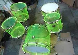 ACRYLIC DRUM KIT GREEN
