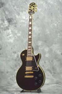 EPIPHONE / LES PAUL CUSTOM EBONY Electric guitar w/ Soft case Right hand #U625