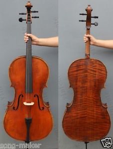 4/4 Cello Spruce Maple Nice Finished Powerful Sound Master Work #M1