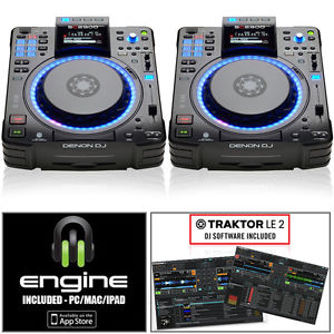 2x Denon SC2900 Club DJ Portable Digital Controllers MIDI Media Player