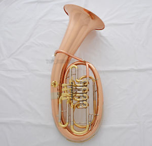 Professional Rose Brass New Euphonium Bb Horn 4 Rotary Cupronickel tuning pipe