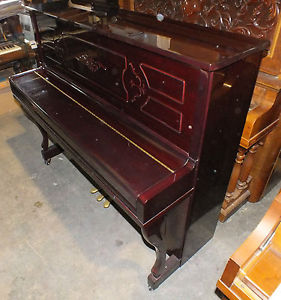 BERGMANN BE120 Studio Upright MAHOGANY PIANO Free Shipping within 75 miles