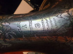 Unique, antique, collectible trombone Besson.