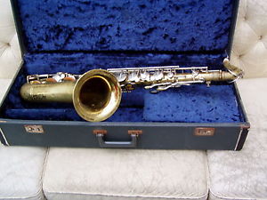 Buescher Aristocrat Tenor Saxophone, requires some work, sold as a 'project'