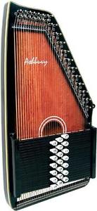 Ashbury Deluxe autoharpe. 21 barre, solide épinette haut De Hobgoblin Musique