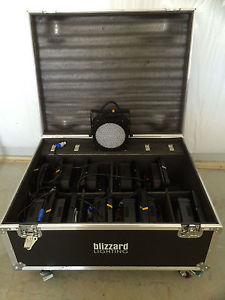 (12) Blizzard Lighting Puck Unplugged - RGBA LED Lighting Fixtures with case