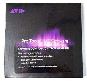 Avid Pro Tools HD12 HD11 HD10 Software with ilok 2  New!
