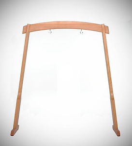 Solid Wooden Gong Stand - Beech Wood - 60 Inch , NEW