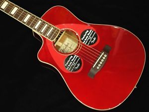 Fender Dick Dale Signature Malibu SCE Acoustic-Electric Guitar Surfin' Red