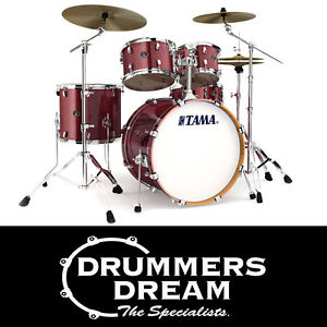 Brand New TAMA Silverstar 5pce Vintage Burgundy Sparkle Drum kit with Hardware