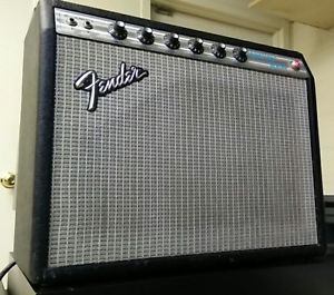 TESTED 1966 Fender Princeton Reverb tube guitar bass amp amplifier Silverface