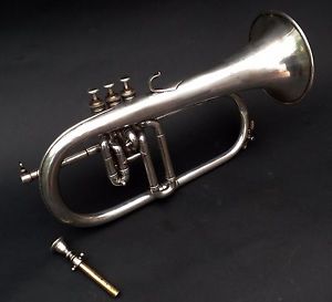 RARE VINTAGE F .BESSON PARIS  " BREVETE GRANDS PRIX"  FLUGELHORN  YEAR 1934