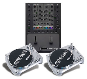 2 DJ TECH SL1300 MK6 USB DIR DRIVE TURNTABLES + RANE TTM57MKII DJ MIXER Auth DLR