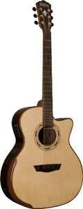 Washburn USM-WCG25SCE Comfort Series Acoustic Electric Guitar, Natural