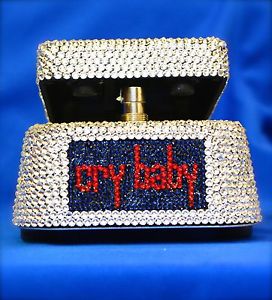 Custom Dunlop Crybaby Wah Pedal GCB 95 Over 5000 Authentic Swarovski Crystals!!